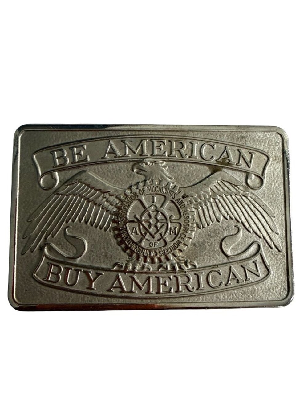 Vintage Laborers Local 1076 Belt Buckle MDI RU Justice Honor Strength